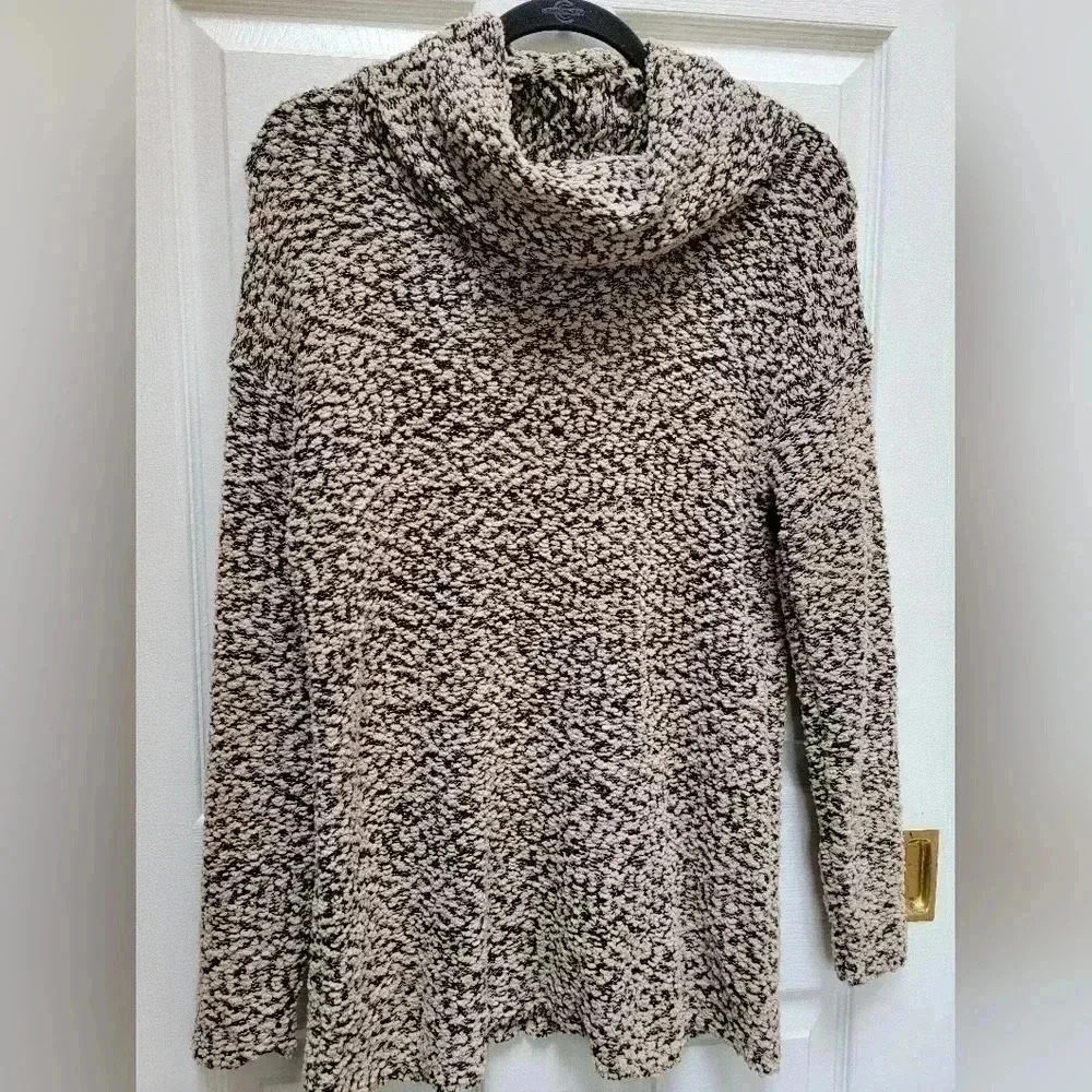 Jessica Simpson Cowl Neck Long Sleeve Textured Stretch Sweater Size Medium